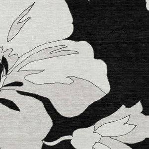 Homeroots 3' Artichoke Green Floral Washable Area Rug - Durable, Stylish Design For Indoor & Outdoor Use 8' X 10' Polyester 589527