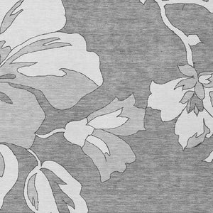 Homeroots 3' Artichoke Green Floral Washable Area Rug - Durable, Stylish Design For Indoor & Outdoor Use 3' X 5' Polyester 589536