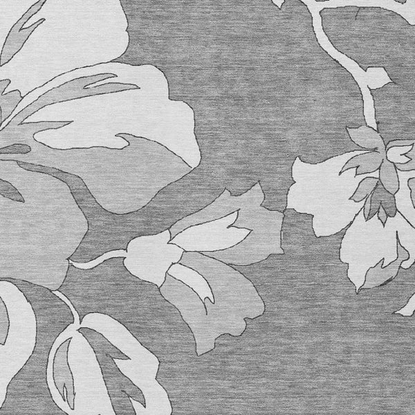 Homeroots 3' Artichoke Green Floral Washable Area Rug - Durable, Stylish Design For Indoor & Outdoor Use 3' X 5' Polyester 589536