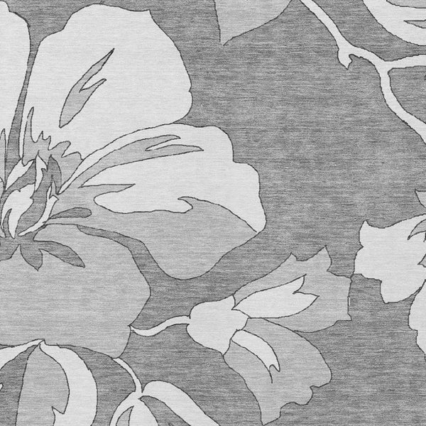 Homeroots 3' Artichoke Green Floral Washable Area Rug - Durable, Stylish Design For Indoor & Outdoor Use 8' X 10' Polyester 589539