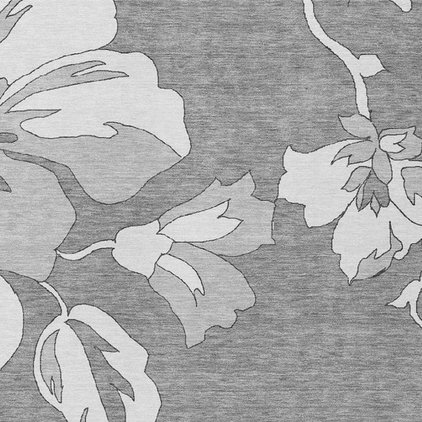 Homeroots 3' Artichoke Green Floral Washable Area Rug - Durable, Stylish Design For Indoor & Outdoor Use 10' X 14' Polyester 589541