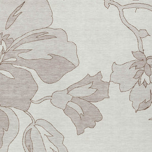 Homeroots 3' Artichoke Green Floral Washable Area Rug - Durable, Stylish Design For Indoor & Outdoor Use 10' X 14' Polyester 589547