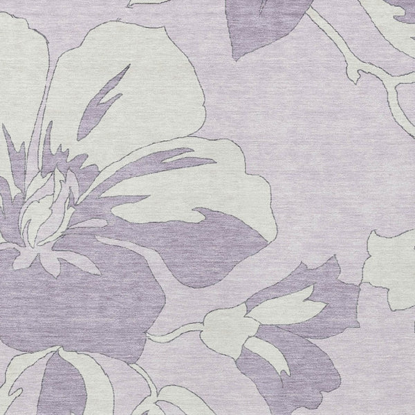 Homeroots 3' Artichoke Green Floral Washable Area Rug - Durable, Stylish Design For Indoor & Outdoor Use 3' X 5' Polyester 589548