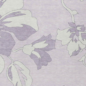 Homeroots 3' Artichoke Green Floral Washable Area Rug - Durable, Stylish Design For Indoor & Outdoor Use 5' X 8' Polyester 589549