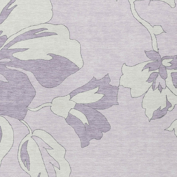 Homeroots 3' Artichoke Green Floral Washable Area Rug - Durable, Stylish Design For Indoor & Outdoor Use 8' X 10' Polyester 589551