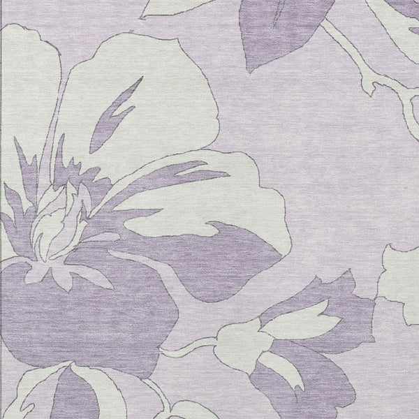 Homeroots 3' Artichoke Green Floral Washable Area Rug - Durable, Stylish Design For Indoor & Outdoor Use 9' X 12' Polyester 589552