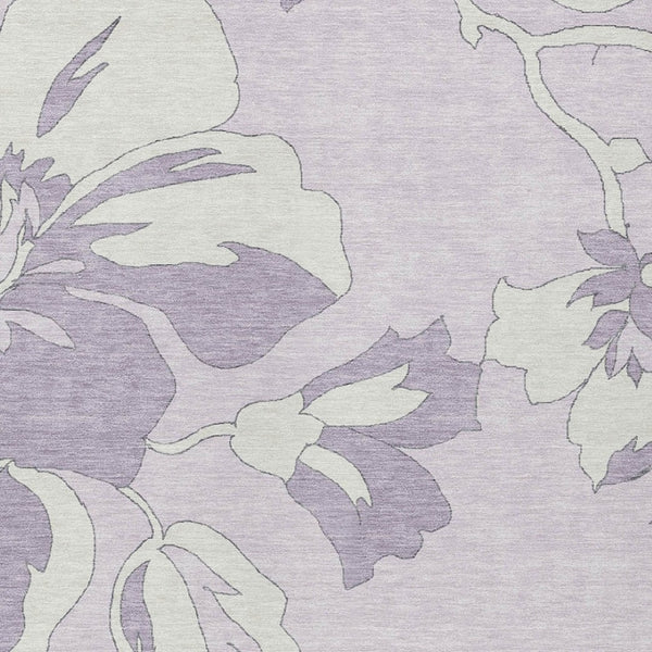 Homeroots 3' Artichoke Green Floral Washable Area Rug - Durable, Stylish Design For Indoor & Outdoor Use 10' X 14' Polyester 589553