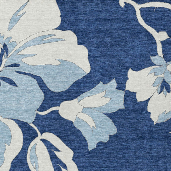 Homeroots 3' Artichoke Green Floral Washable Area Rug - Durable, Stylish Design For Indoor & Outdoor Use 9' X 12' Polyester 589558