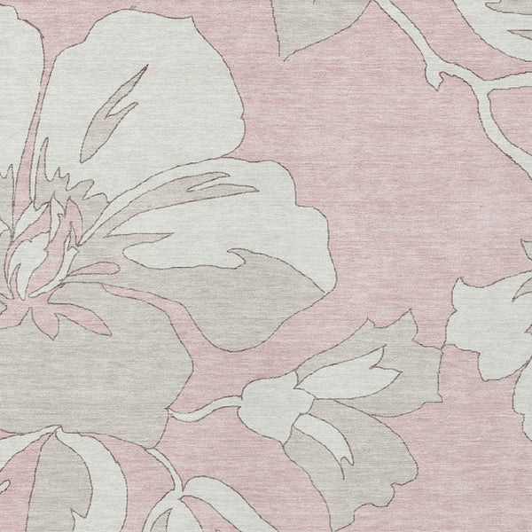 Homeroots 3' Artichoke Green Floral Washable Area Rug - Durable, Stylish Design For Indoor & Outdoor Use 9' X 12' Polyester 589570