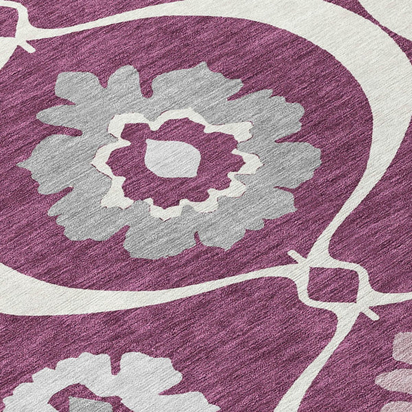 Homeroots 3' Black Ivory And Taupe Medallion Washable Area Rug For Indoor And Outdoor Spaces, Durable Design 3' X 5' Polyester 589602