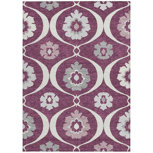 Homeroots 3' Black Ivory And Taupe Medallion Washable Area Rug For Indoor And Outdoor Spaces, Durable Design 8' X 10' Polyester 589605