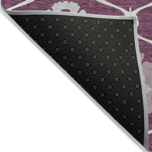 Homeroots 3' Black Ivory And Taupe Medallion Washable Area Rug For Indoor And Outdoor Spaces, Durable Design 9' X 12' Polyester 589606