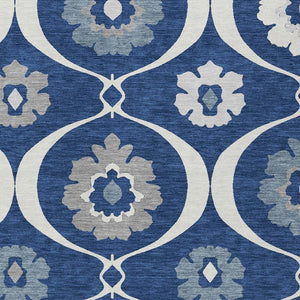 Homeroots 3' Black Ivory And Taupe Medallion Washable Area Rug For Indoor And Outdoor Spaces, Durable Design 3' X 5' Polyester 589626