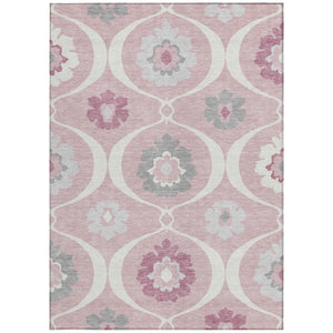 Homeroots 3' Black Ivory And Taupe Medallion Washable Area Rug For Indoor And Outdoor Spaces, Durable Design 5' X 8' Polyester 589633