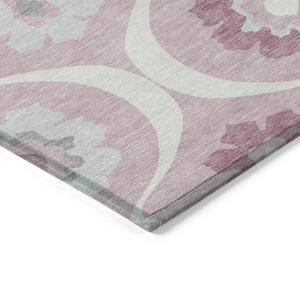 Homeroots 3' Black Ivory And Taupe Medallion Washable Area Rug For Indoor And Outdoor Spaces, Durable Design 9' X 12' Polyester 589636