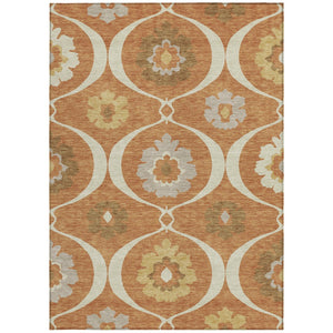 Homeroots 3' Black Ivory And Taupe Medallion Washable Area Rug For Indoor And Outdoor Spaces, Durable Design 9' X 12' Polyester 589642