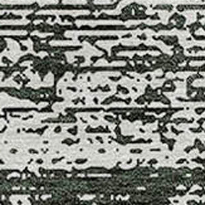 Homeroots 3' Black Ivory And Gray Striped Indoor Outdoor Area Rug - Stylish, Washable, And Stain Resistant! 8' Round Polyester 589658