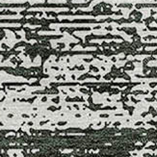 Homeroots 3' Black Ivory And Gray Striped Indoor Outdoor Area Rug - Stylish, Washable, And Stain Resistant! 8' Round Polyester 589658