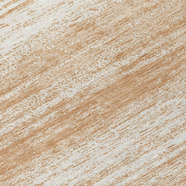 Homeroots 3' Black Ivory And Gray Striped Indoor Outdoor Area Rug - Stylish, Washable, And Stain Resistant! 8' Round Polyester 589670