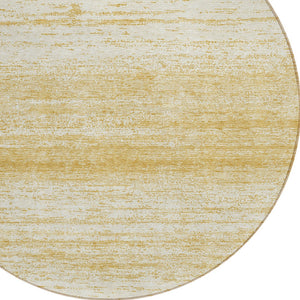 Homeroots 3' Black Ivory And Gray Striped Indoor Outdoor Area Rug - Stylish, Washable, And Stain Resistant! 8' Round Polyester 589676