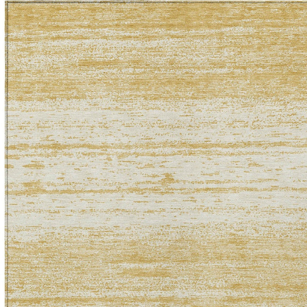 Homeroots 3' Black Ivory And Gray Striped Indoor Outdoor Area Rug - Stylish, Washable, And Stain Resistant! 10' X 14' Polyester 589679