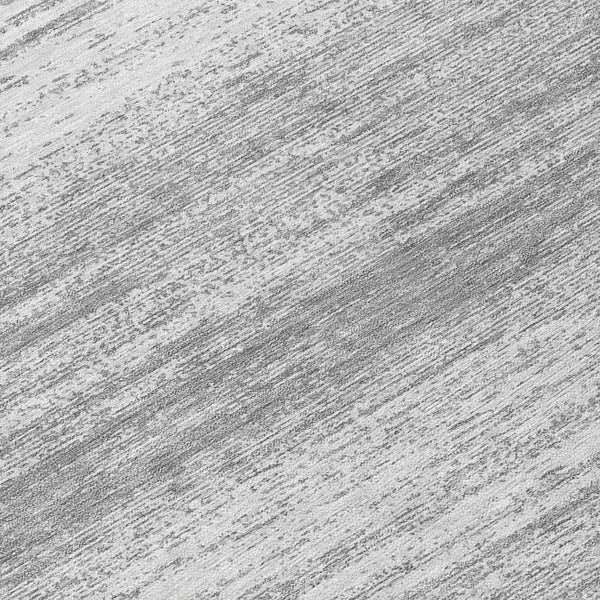 Homeroots 3' Black Ivory And Gray Striped Indoor Outdoor Area Rug - Stylish, Washable, And Stain Resistant! 8' Round Polyester 589682