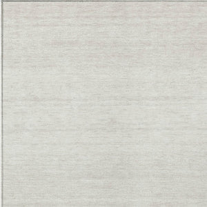 Homeroots 3' Black Ivory And Gray Striped Indoor Outdoor Area Rug - Stylish, Washable, And Stain Resistant! 9' X 12' Polyester 589690