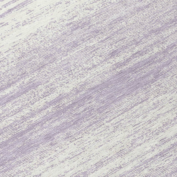 Homeroots 3' Black Ivory And Gray Striped Indoor Outdoor Area Rug - Stylish, Washable, And Stain Resistant! 8' Round Polyester 589694