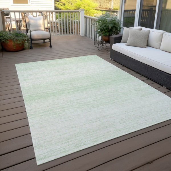 Homeroots 3' Black Ivory And Gray Striped Indoor Outdoor Area Rug - Stylish, Washable, And Stain Resistant! 3' X 5' Polyester 589698