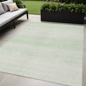 Homeroots 3' Black Ivory And Gray Striped Indoor Outdoor Area Rug - Stylish, Washable, And Stain Resistant! 5' X 8' Polyester 589699