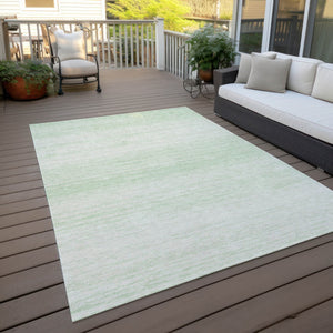 Homeroots 3' Black Ivory And Gray Striped Indoor Outdoor Area Rug - Stylish, Washable, And Stain Resistant! 5' X 8' Polyester 589699