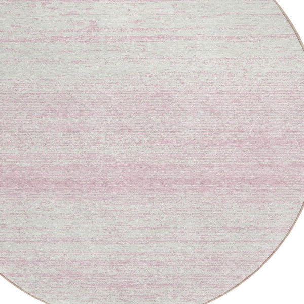 Homeroots 3' Black Ivory And Gray Striped Indoor Outdoor Area Rug - Stylish, Washable, And Stain Resistant! 8' Round Polyester 589712