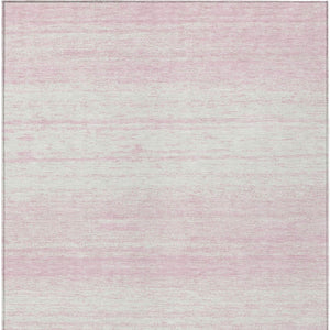 Homeroots 3' Black Ivory And Gray Striped Indoor Outdoor Area Rug - Stylish, Washable, And Stain Resistant! 8' X 10' Polyester 589713