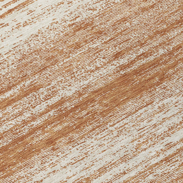 Homeroots 3' Black Ivory And Gray Striped Indoor Outdoor Area Rug - Stylish, Washable, And Stain Resistant! 8' Round Polyester 589718