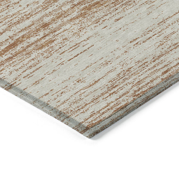 Homeroots 3' Black Ivory And Gray Striped Indoor Outdoor Area Rug - Stylish, Washable, And Stain Resistant! 8' X 10' Polyester 589719