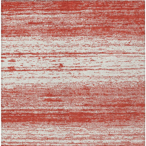 Homeroots 3' Black Ivory And Gray Striped Indoor Outdoor Area Rug - Stylish, Washable, And Stain Resistant! 5' X 8' Polyester 589723