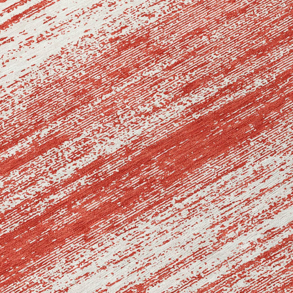 Homeroots 3' Black Ivory And Gray Striped Indoor Outdoor Area Rug - Stylish, Washable, And Stain Resistant! 8' Round Polyester 589724