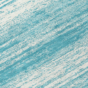 Homeroots 3' Black Ivory And Gray Striped Indoor Outdoor Area Rug - Stylish, Washable, And Stain Resistant! 8' Round Polyester 589736