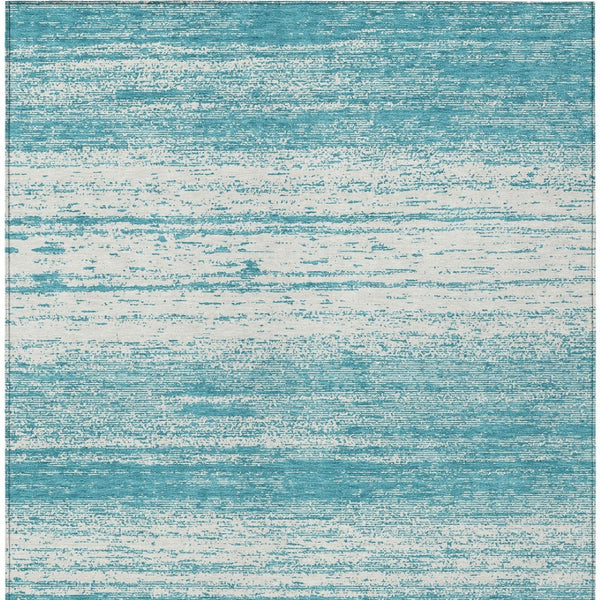 Homeroots 3' Black Ivory And Gray Striped Indoor Outdoor Area Rug - Stylish, Washable, And Stain Resistant! 9' X 12' Polyester 589738