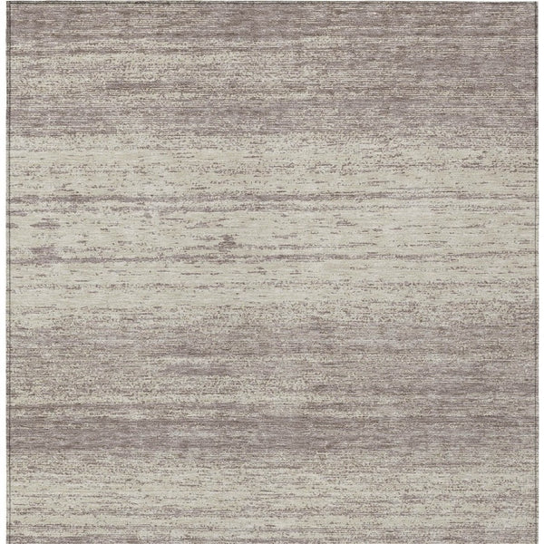 Homeroots 3' Black Ivory And Gray Striped Indoor Outdoor Area Rug - Stylish, Washable, And Stain Resistant! 9' X 12' Polyester 589744