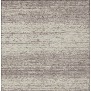Homeroots 3' Black Ivory And Gray Striped Indoor Outdoor Area Rug - Stylish, Washable, And Stain Resistant! 10' X 14' Polyester 589745