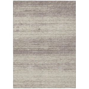 HomeRoots 5' Taupe and Beige Striped Area Rug – Durable, Machine Washable, Perfect for Indoor and Outdoor Use 10' X 14' 589745