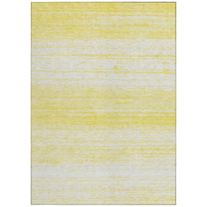 Homeroots 3' Black Ivory And Gray Striped Indoor Outdoor Area Rug - Stylish, Washable, And Stain Resistant! 8' X 10' Polyester 589749