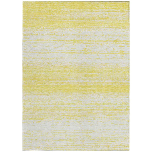 Homeroots 3' Black Ivory And Gray Striped Indoor Outdoor Area Rug - Stylish, Washable, And Stain Resistant! 8' X 10' Polyester 589749