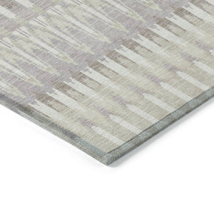 Homeroots 3' Beige Taupe And Gold Southwestern Indoor Outdoor Area Rug - Durable, Washable, Stylish Decor 8' X 10' Polyester 589755