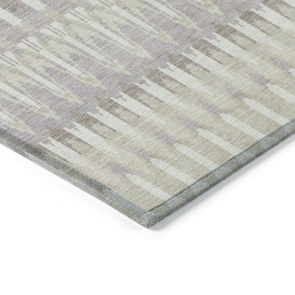 Homeroots 3' Beige Taupe And Gold Southwestern Indoor Outdoor Area Rug - Durable, Washable, Stylish Decor 9' X 12' Polyester 589756