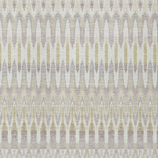 Homeroots 3' Beige Taupe And Gold Southwestern Indoor Outdoor Area Rug - Durable, Washable, Stylish Decor 9' X 12' Polyester 589756