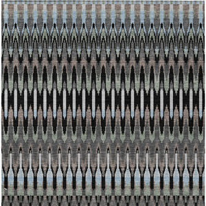 Homeroots 3' Beige Taupe And Gold Southwestern Indoor Outdoor Area Rug - Durable, Washable, Stylish Decor 3' X 5' Polyester 589758