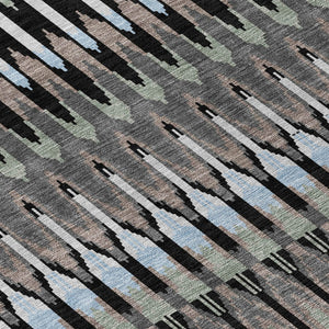 Homeroots 3' Beige Taupe And Gold Southwestern Indoor Outdoor Area Rug - Durable, Washable, Stylish Decor 8' Round Polyester 589760