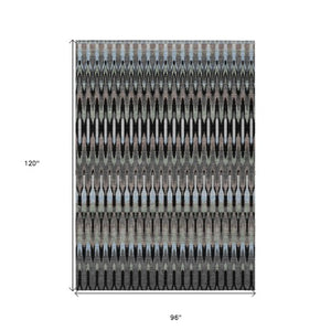 Homeroots 3' Beige Taupe And Gold Southwestern Indoor Outdoor Area Rug - Durable, Washable, Stylish Decor 8' X 10' Polyester 589761